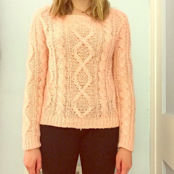 H&M pink knit sweater