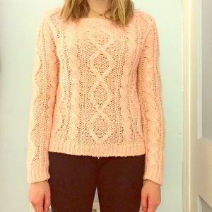 H&M pink knit sweater