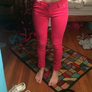 Red jeans