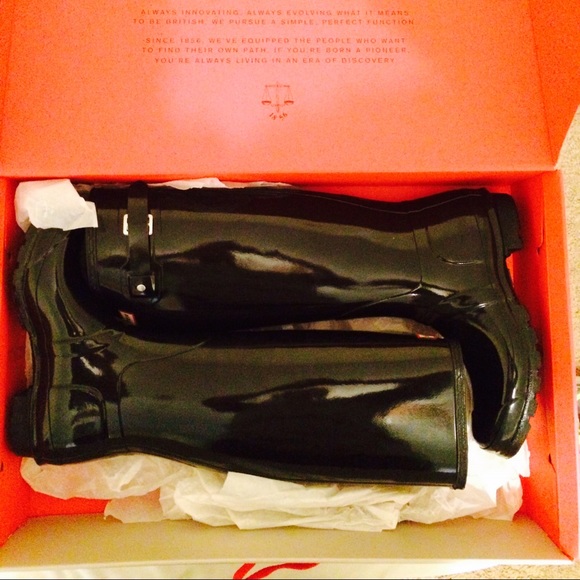 Hunter Rain Boots- Tall Black Gloss