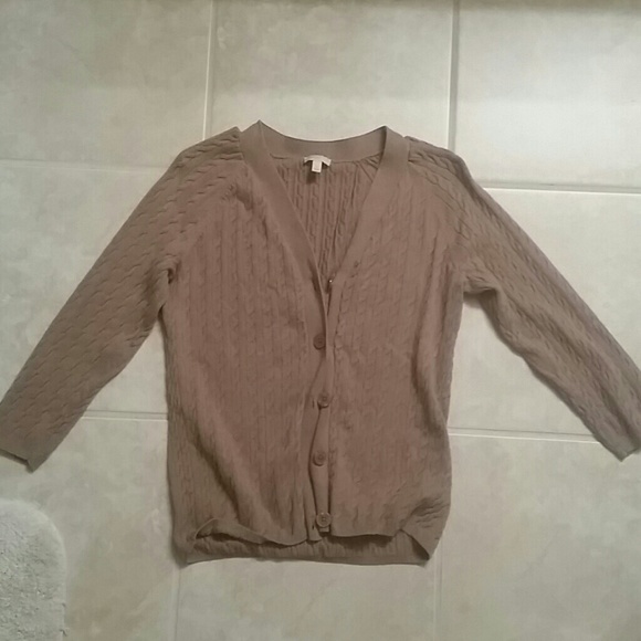 Cable knit cardigan