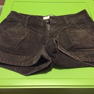 Brown corduroy shorts