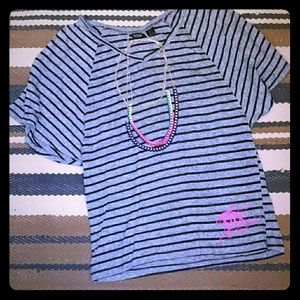 Striped Dolman Top