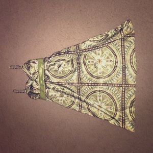 Cute green satin dress