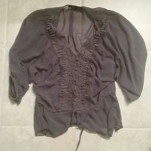 Sheer,  flowy, 3/4 blouse