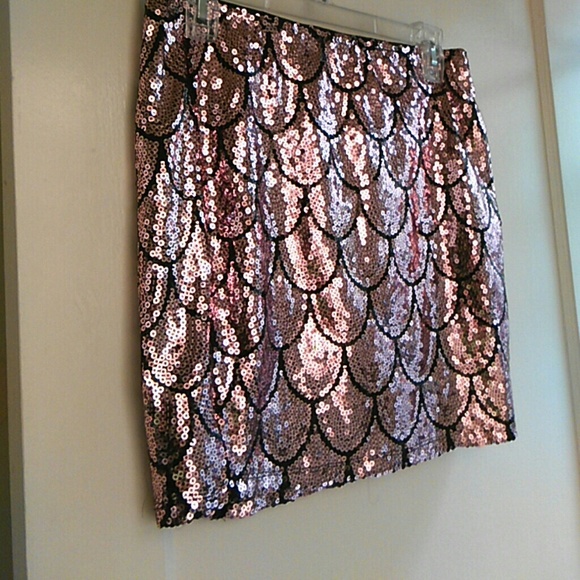 Rose Gold Fun Fin Miniskirt