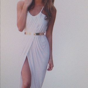 White Dress with gold belt!