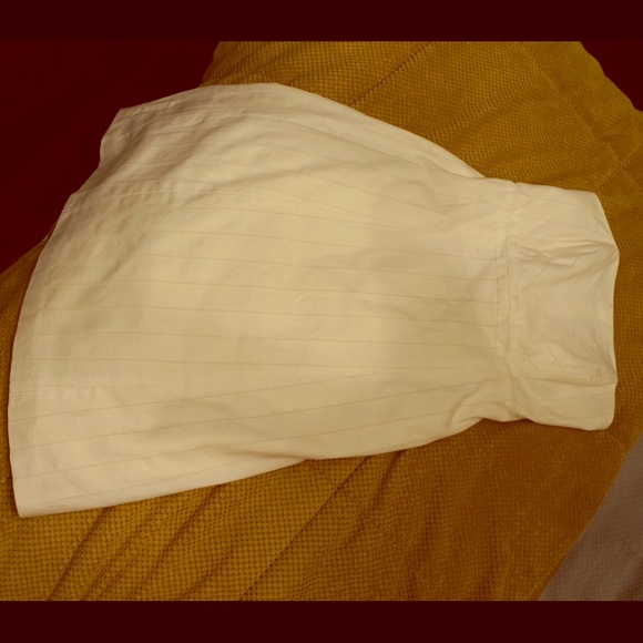 Liz Claiborne white strapless dress