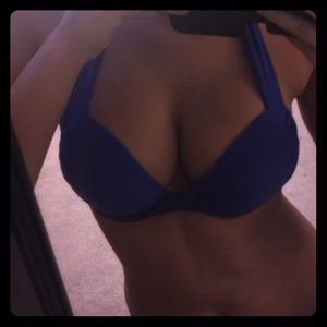 Vs push up bikini top blue