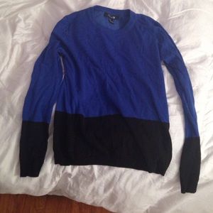 Blue and black sweater