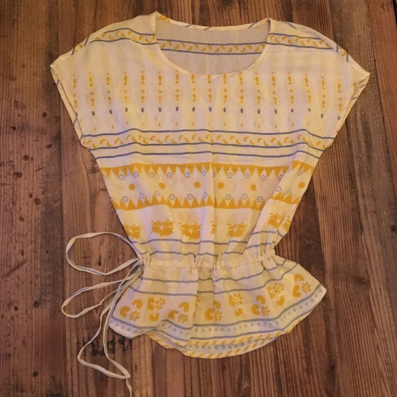 Lucky Brand drawstring top