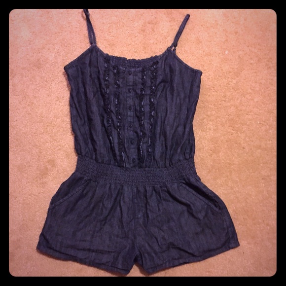 Denim romper