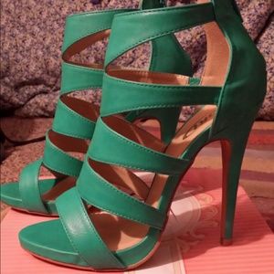 Teal heels