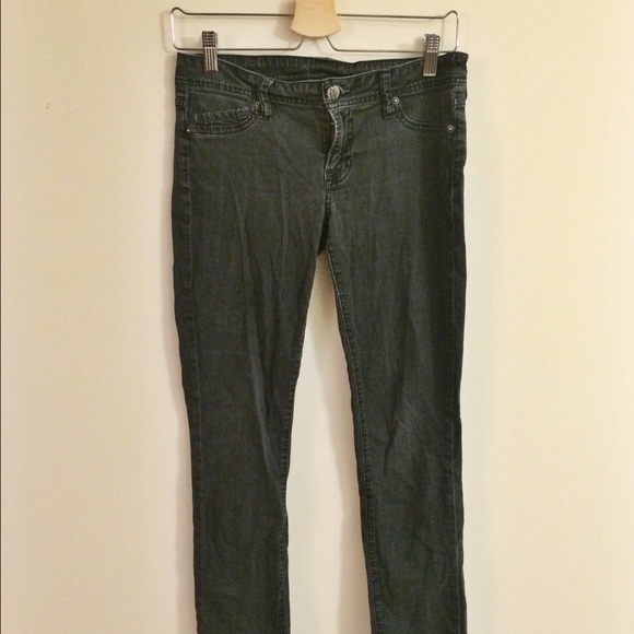 Genetic Denim Charcoal Low-Rise Skinny Jeans