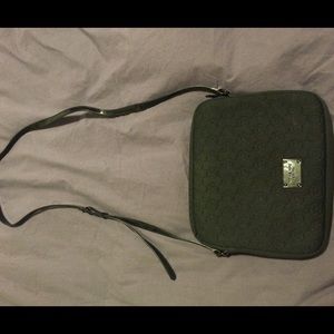 Michael Kors black neoprene cross body bag