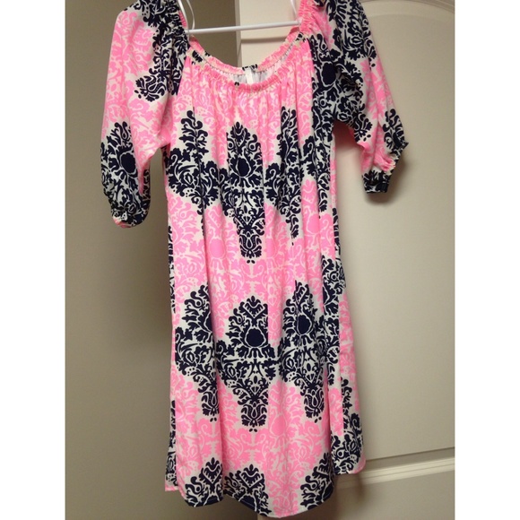 Gorgeous Damask Print Dress