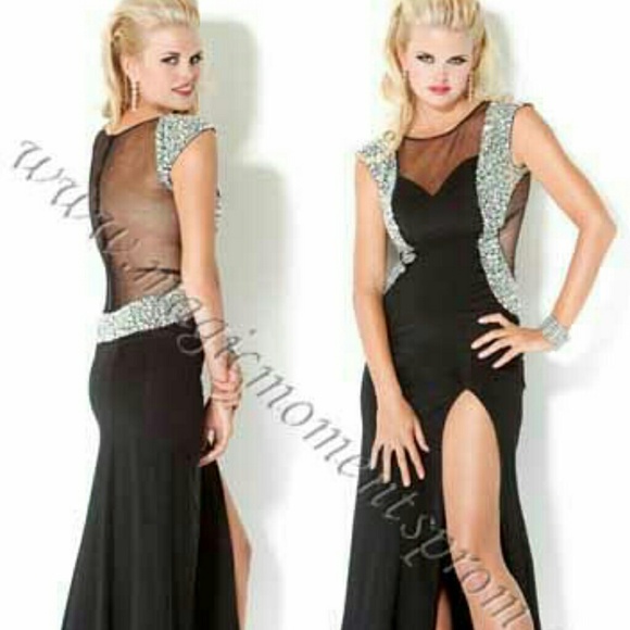 Jovani long sexy black dress