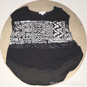 sheer tribal shirt