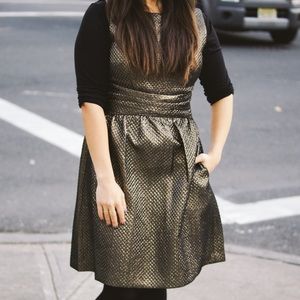 Ivy and Blu Metallic Dress