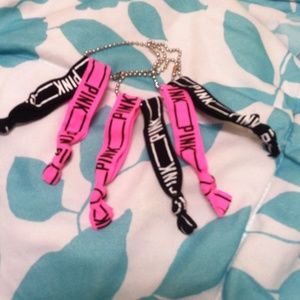 PINK hair ties/bracelet