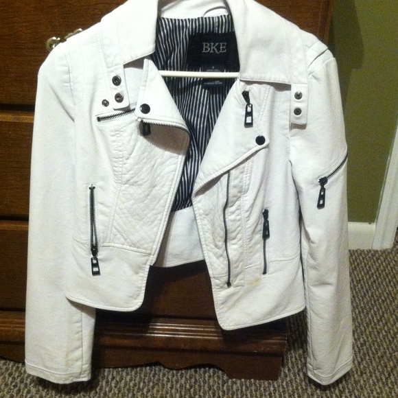 BKE leather Jacket with zippers - Picture 1 of 4