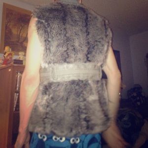 Fur vest ( had my partner pose for vest)