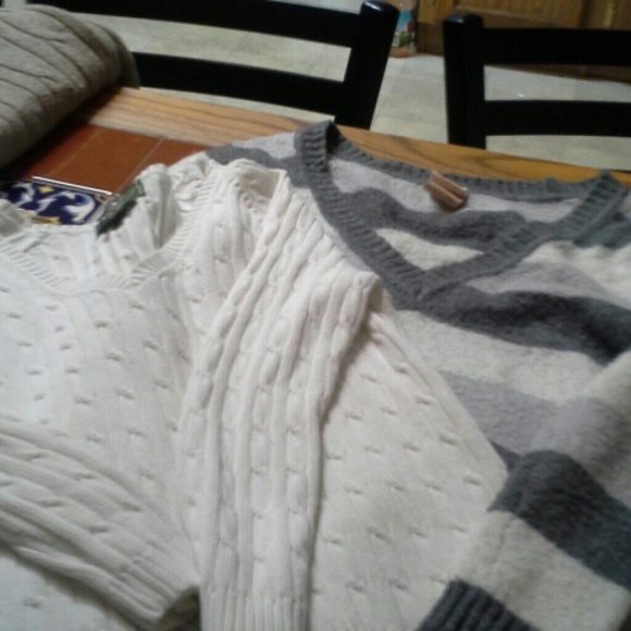 ON HOLD Two sweaters and dress.