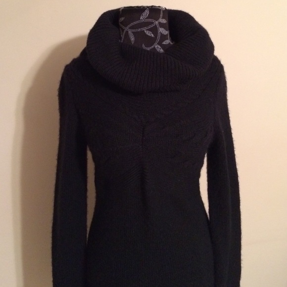 BCBG black knit dress sweaters - Picture 2 of 4