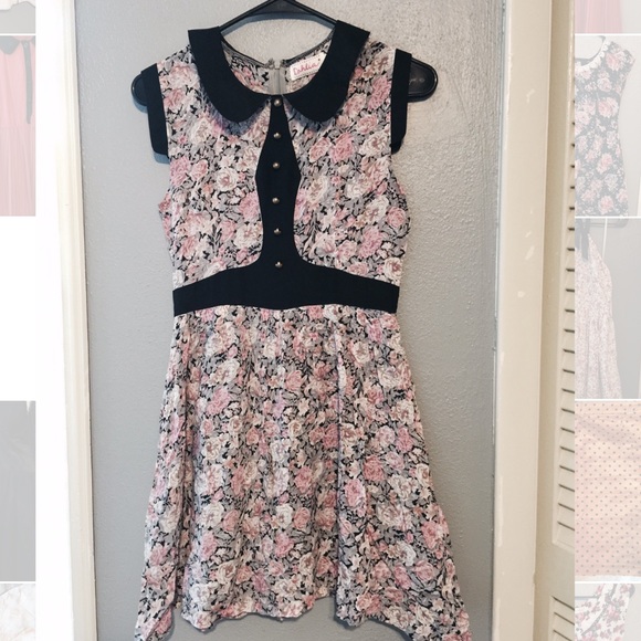 ASOS Dahlia UK floral collar dress - Picture 1 of 1