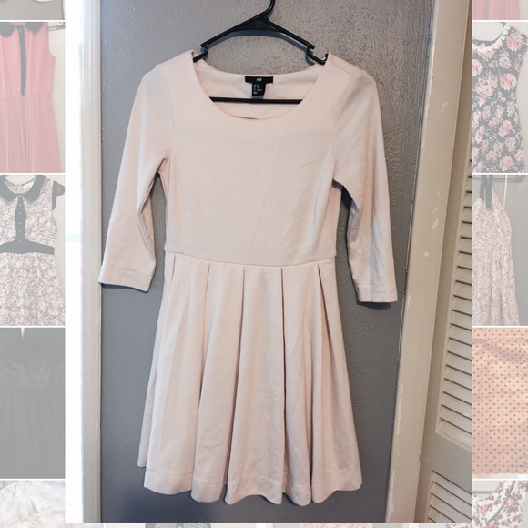 H&M cream dress