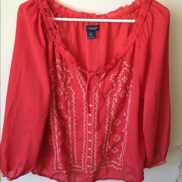 Aztec print blouse