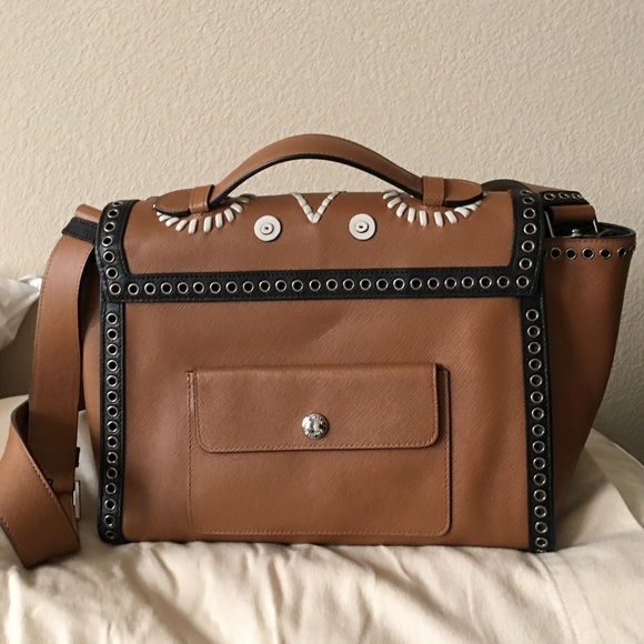 Prada Embroidered Saffiano Bag - Picture 3 of 6