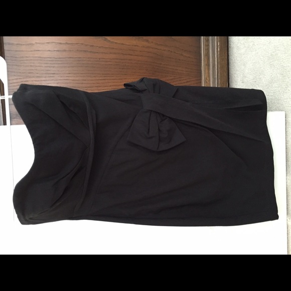 Black Short Bow Dress