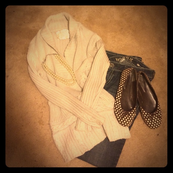 Off White cable knit sweater.