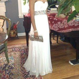 White prom dress
