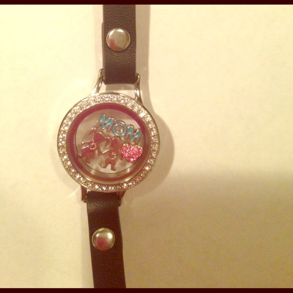 Origami owl leather wrap bracelet