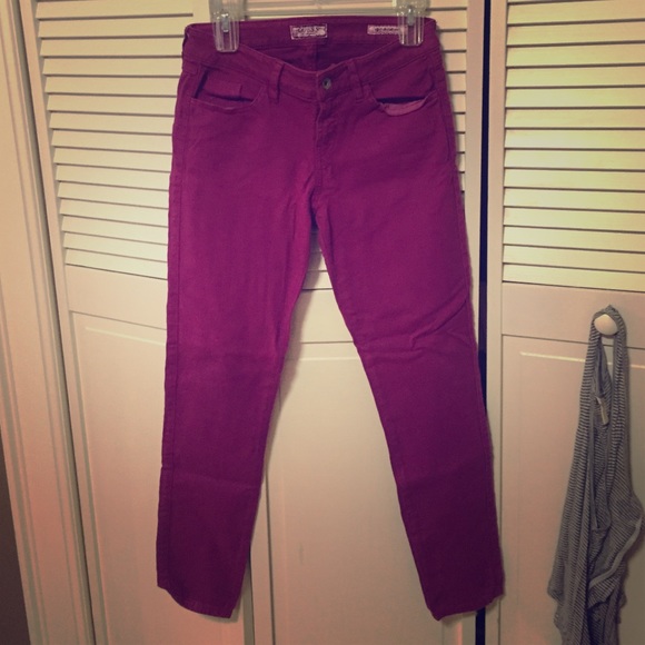 Guess purple jeans, worn twice.