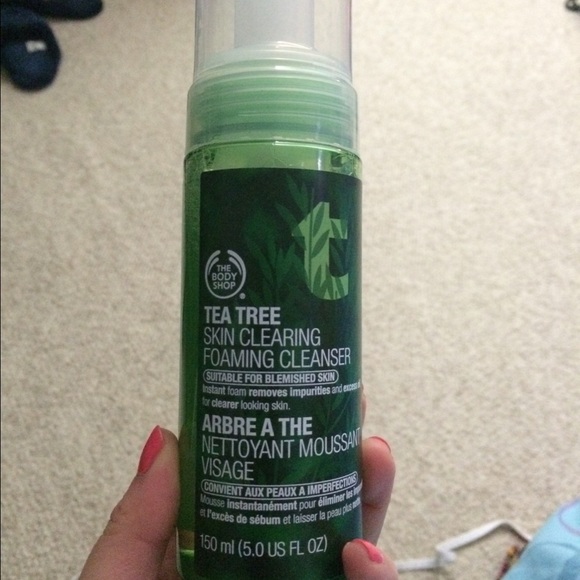 The body shop tea tree foam cleanser & oil