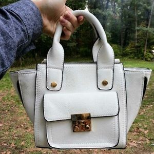 White Mini Luggage bag Celine Phantom Trapeze