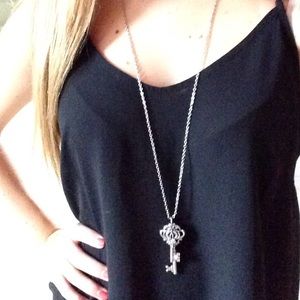 Charming Charlie Long "key" Necklace