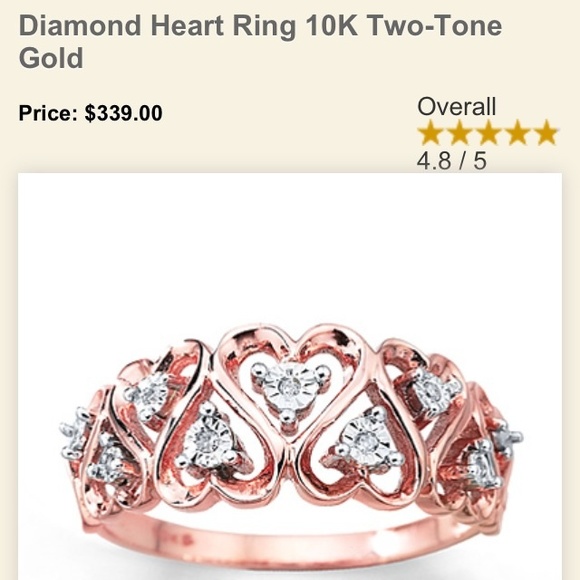 Rose gold and diamond band