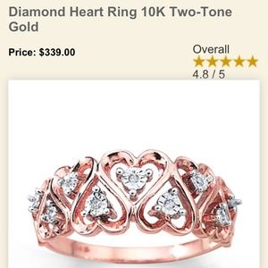 Rose gold and diamond band