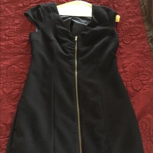 Black zipper dress