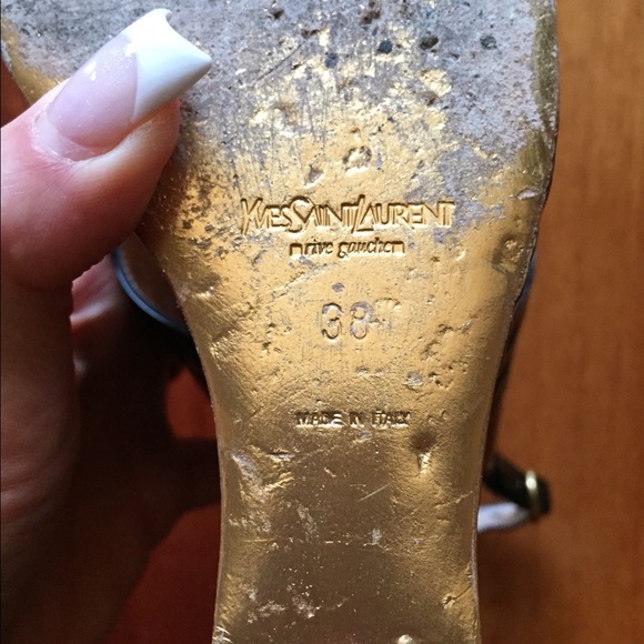YSL paten leather authentic wedges. - Picture 4 of 4