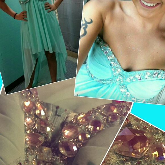 Sold- Turquoise hi-lo sewing project - Picture 2 of 4