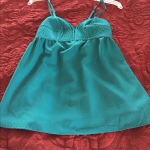 Turquoise baby doll top