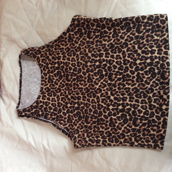 American Apparel Cheetah Crop Top