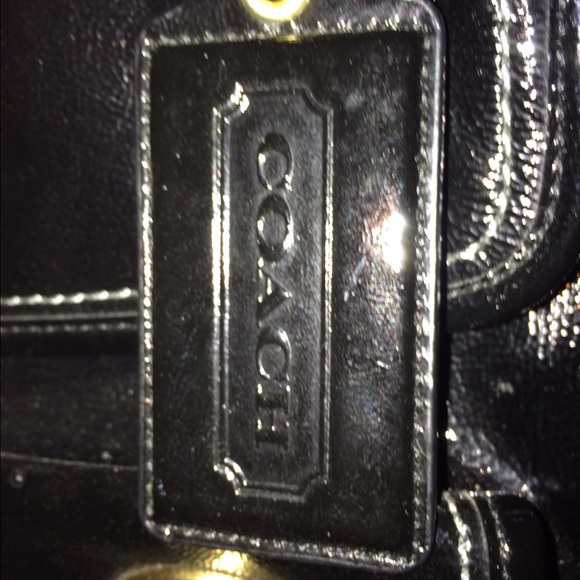 Coach Peyton Black Patent Leather Legacy Satchel - Picture 6 of 6