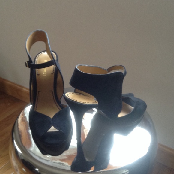 New Nine West Black suede with 4 1/2" inch heel:0) - Picture 2 of 3