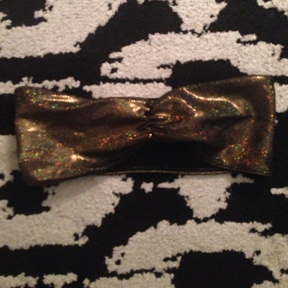 Gold sparkly bandeau